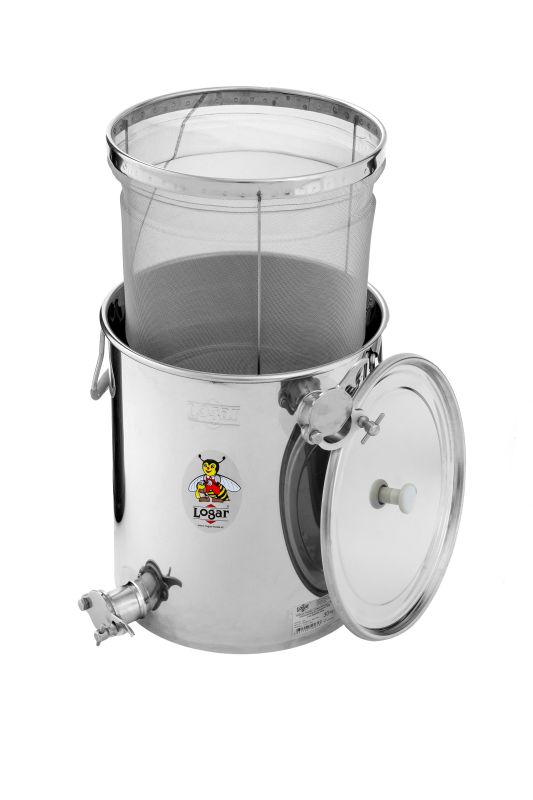 Logar Cuve filtrante de réception avec tamis fin, 30 kg, deux robinets