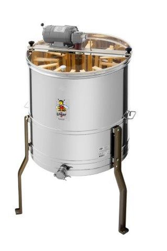 Extracteur radial 12 cadres Logar, cuve Ø 63 cm, moteur 110 W, pour cadres 22,2 x 48 cm (Zander et DNM/EHM)