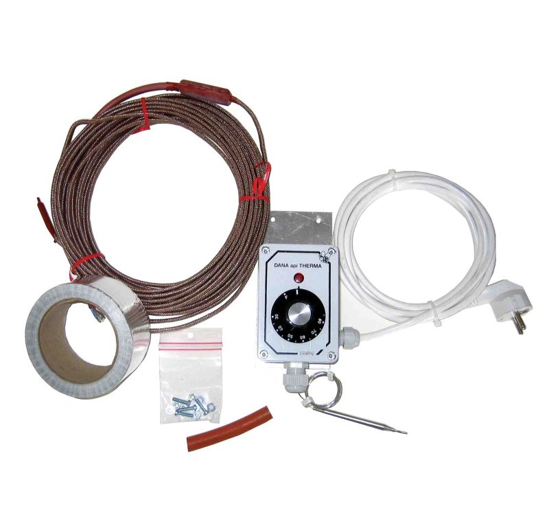 Chauffage de fond (kit) avec thermostat 8,5 m/500 W