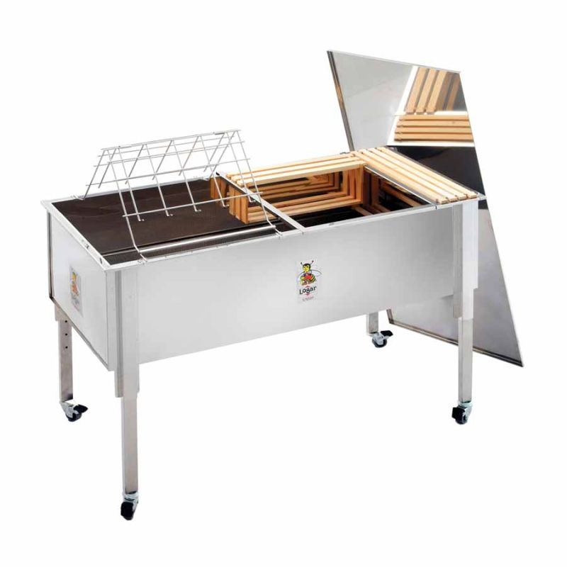 Logar bac de désoperculation avec couvercle en acier inoxydable