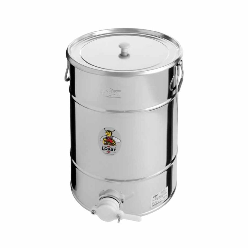 Récipient de mise en pot Logar 50 kg avec robinet-pince en plastique